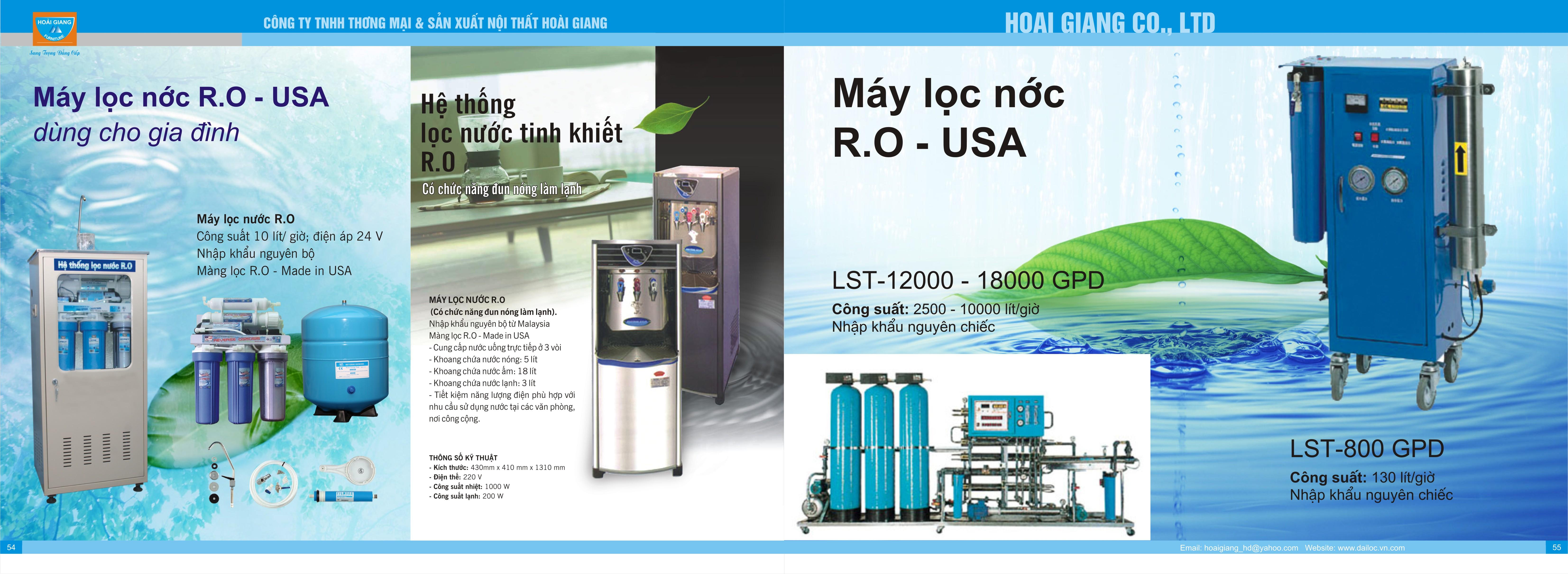 Máy lọc nước R.O - Mỹ
